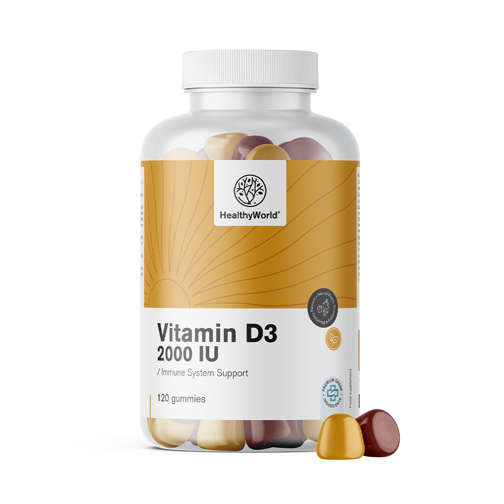 Vitamina D3 2000 U.I. in forma di gommose