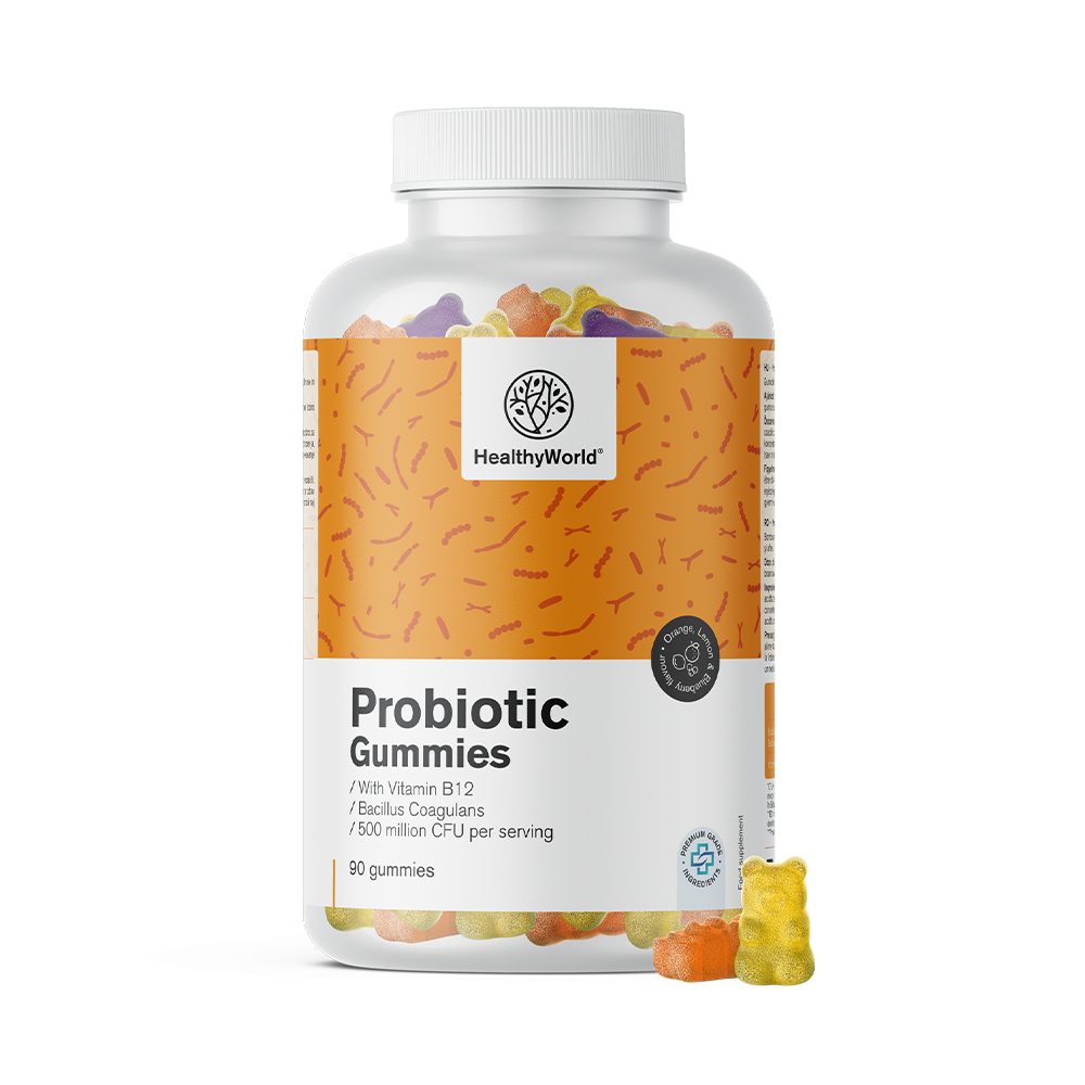 Probiotic - gommose con colture microbiologiche.