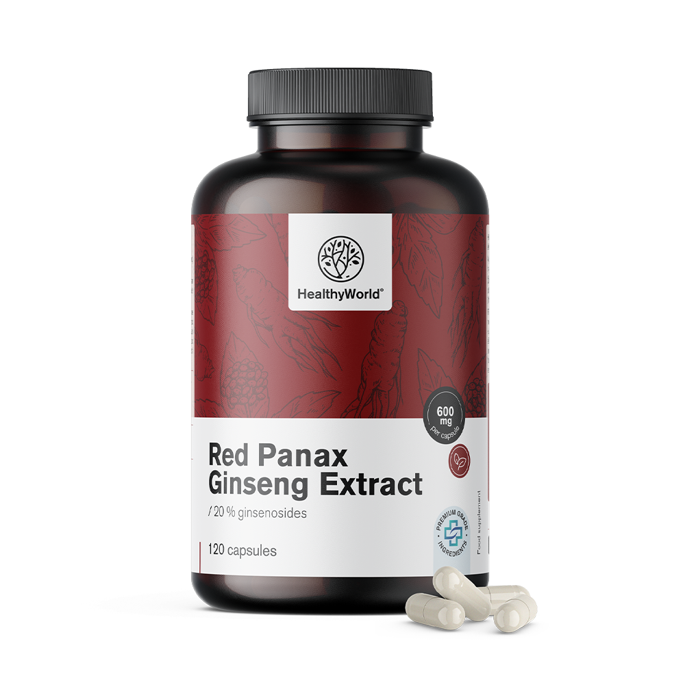 Red Panax Ginseng - estratto di ginseng rosso 600 mg