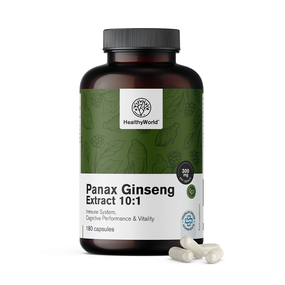 Panax Ginseng 300 mg - estratto di ginseng 10:1 in capsule