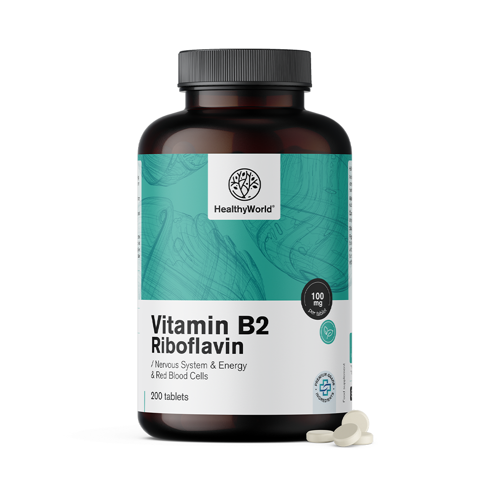 Vitamina B2 – riboflavina 100 mg