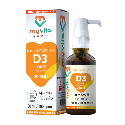 Gocce di vitamina D3.