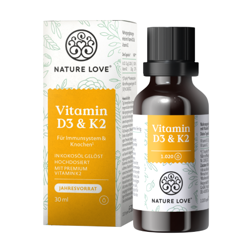 Gocce di vitamina D3 K2.