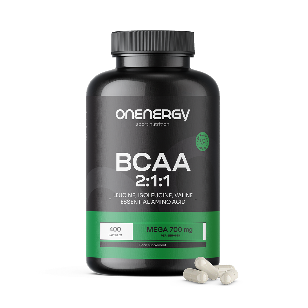 BCAA 2:1:1 in capsule.