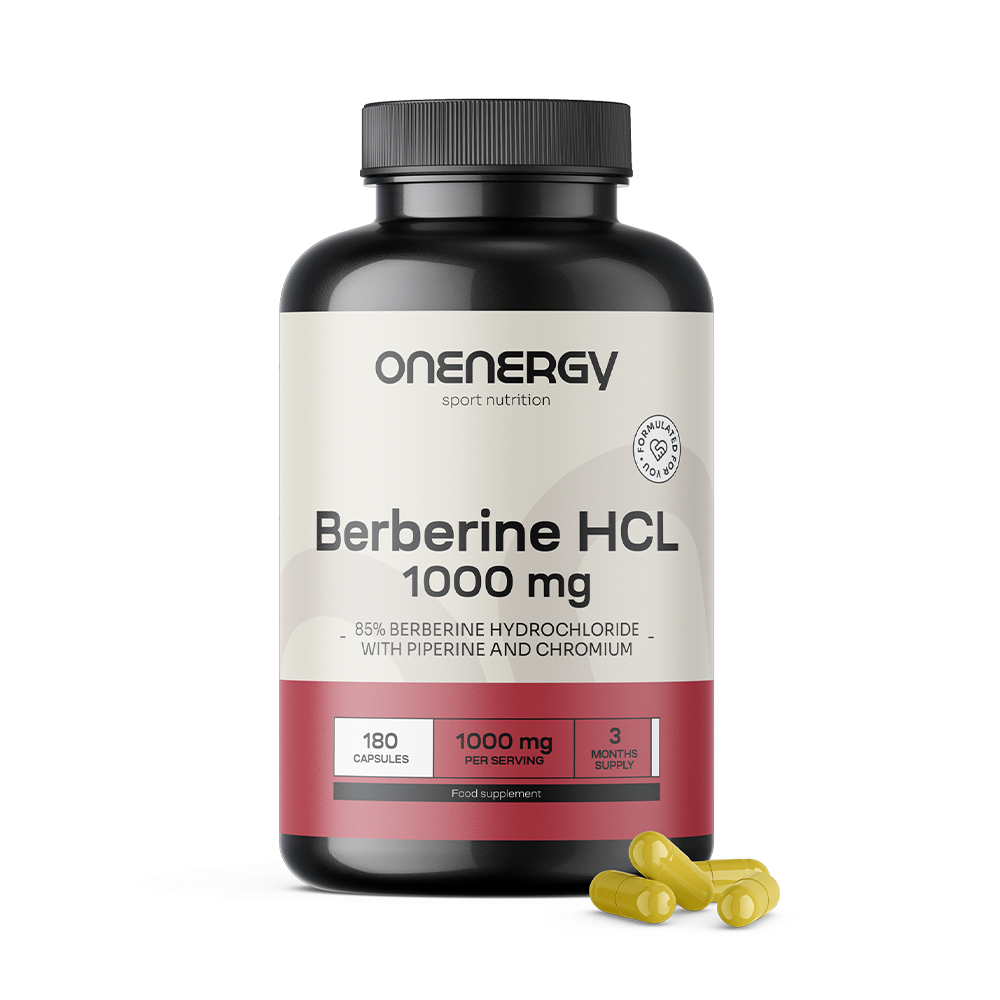 Berberina HCL 1000 mg - con piperina e cromo