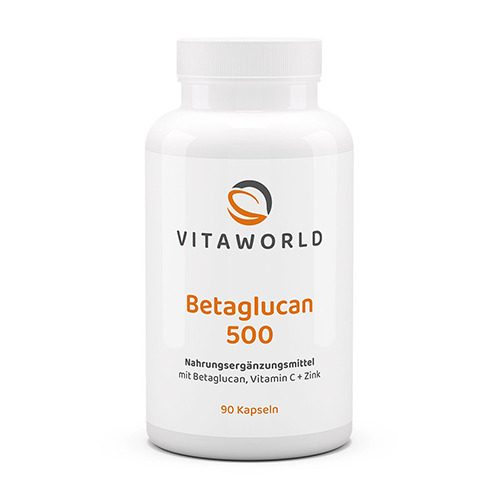 Beta-glucano 500 mg con vitamina C e zinco.